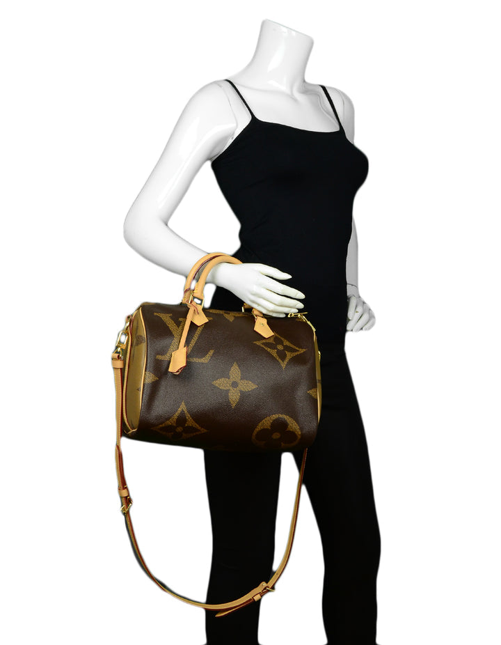 LV Reverse Giant Monogram Speedy 30 Bando