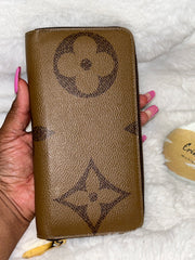 LV Reverse Giant Monogram Zippy Wallet
