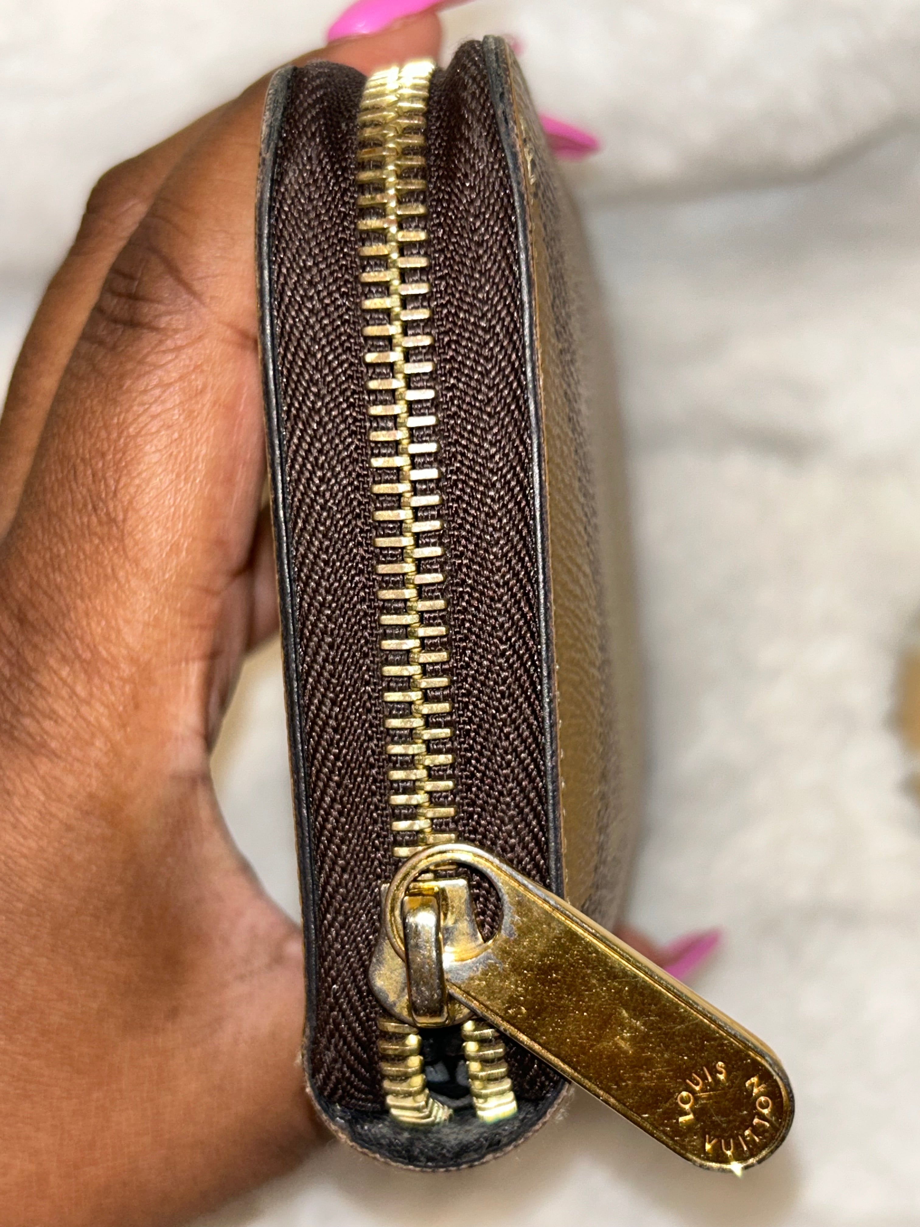 LV Reverse Giant Monogram Zippy Wallet