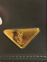 YSL Vintage Woven Flap Clutch