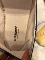Burberry Blue Monogram Espadrilles