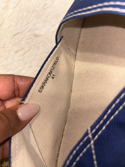 Burberry Blue Monogram Espadrilles