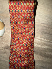 Burberry Red Geometric Silk Tie