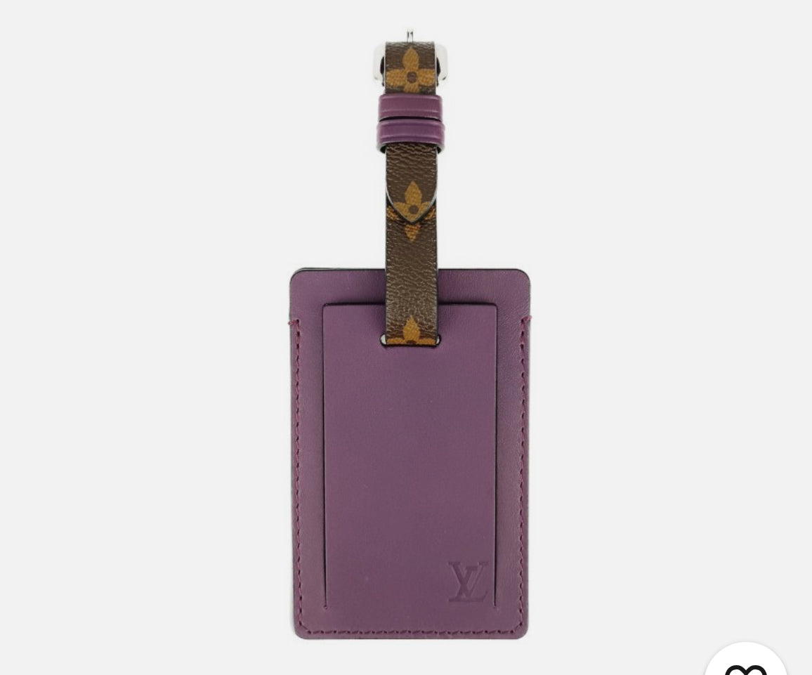 LV Purple Luggage Tag- RARE