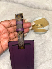 LV Purple Luggage Tag- RARE