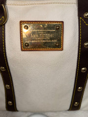 LV Antigua Cream Cabas MM