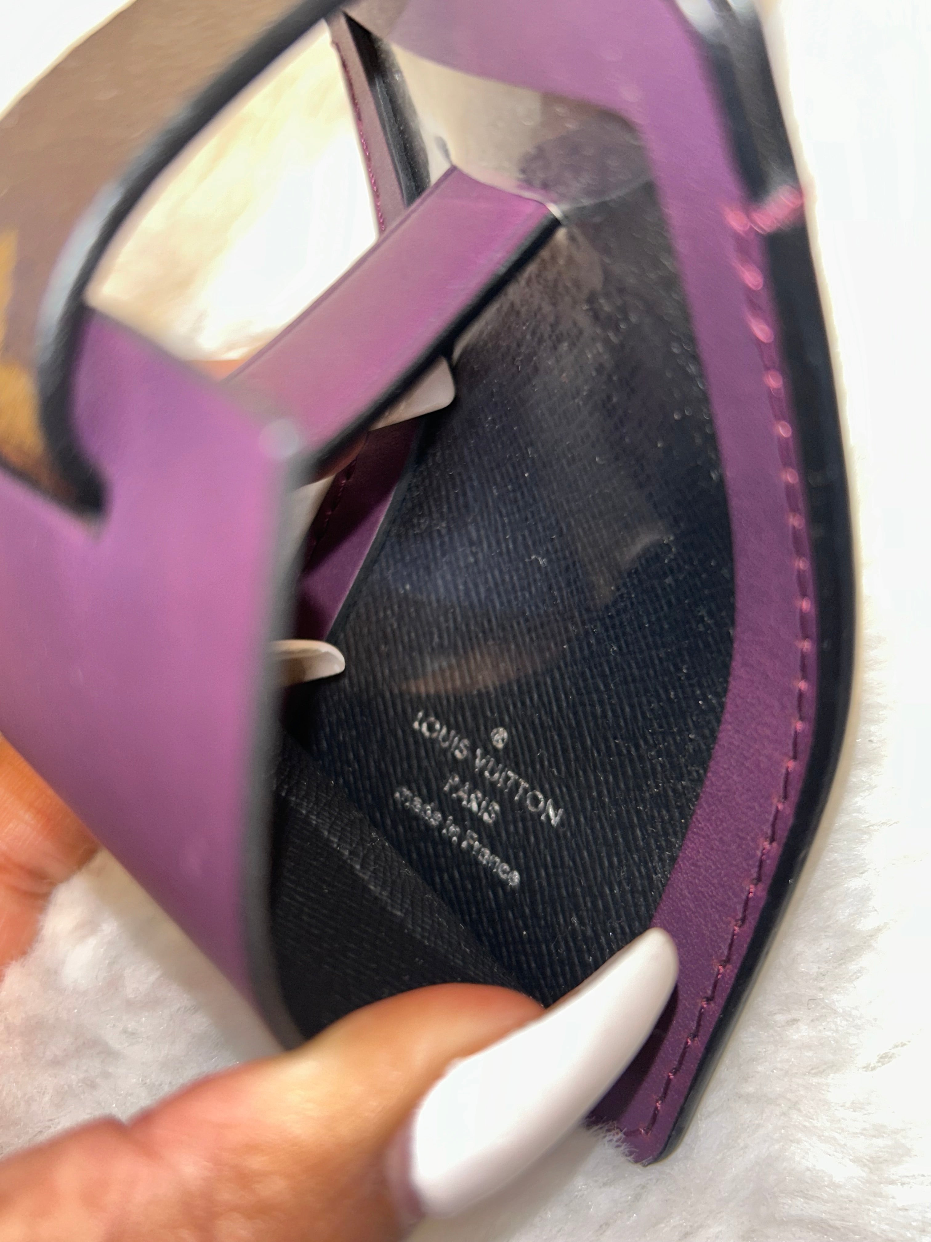 LV Purple Luggage Tag- RARE
