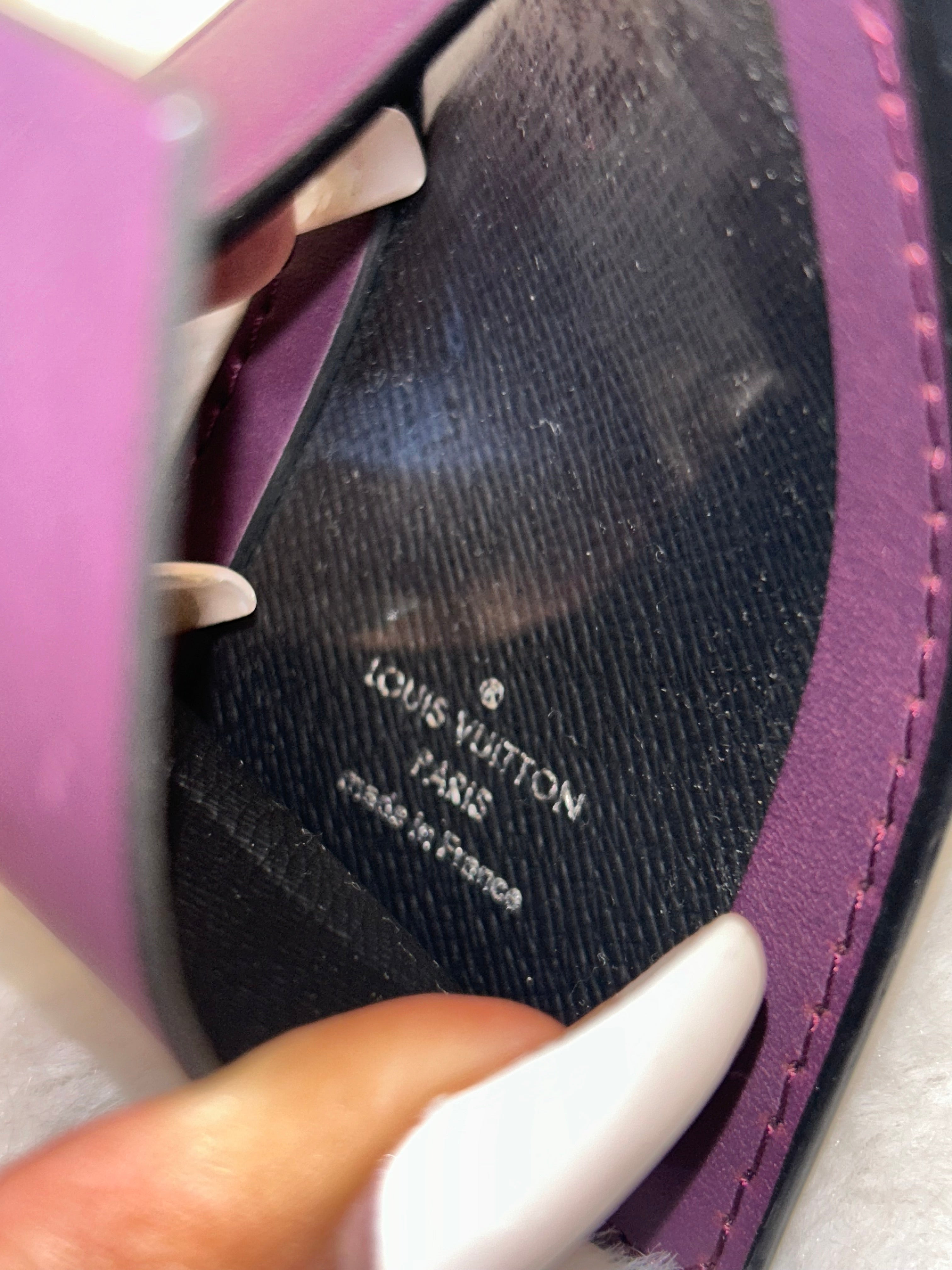 LV Purple Luggage Tag- RARE