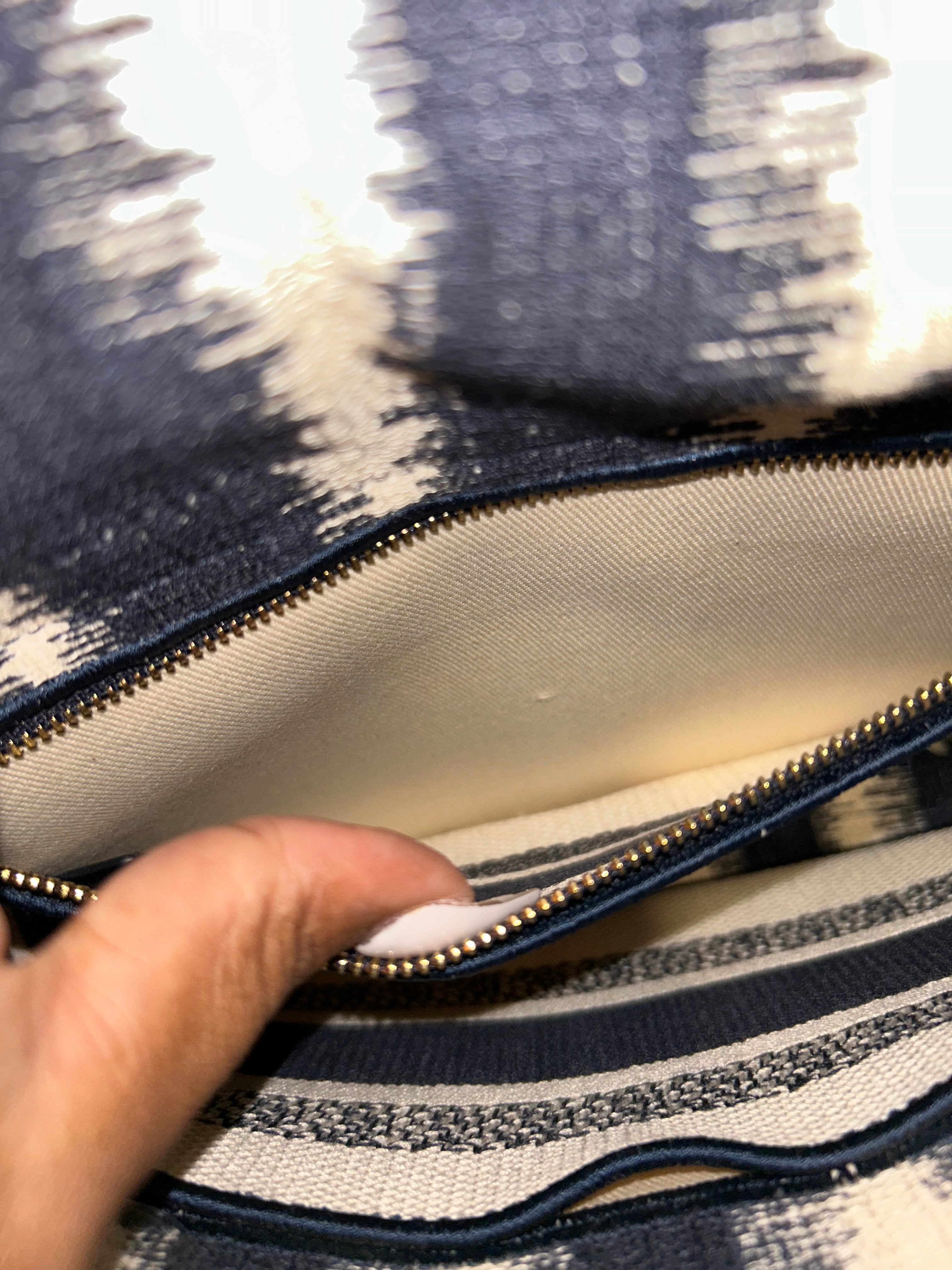 Christian Dior Medium Lady D-Lite Striped Bag