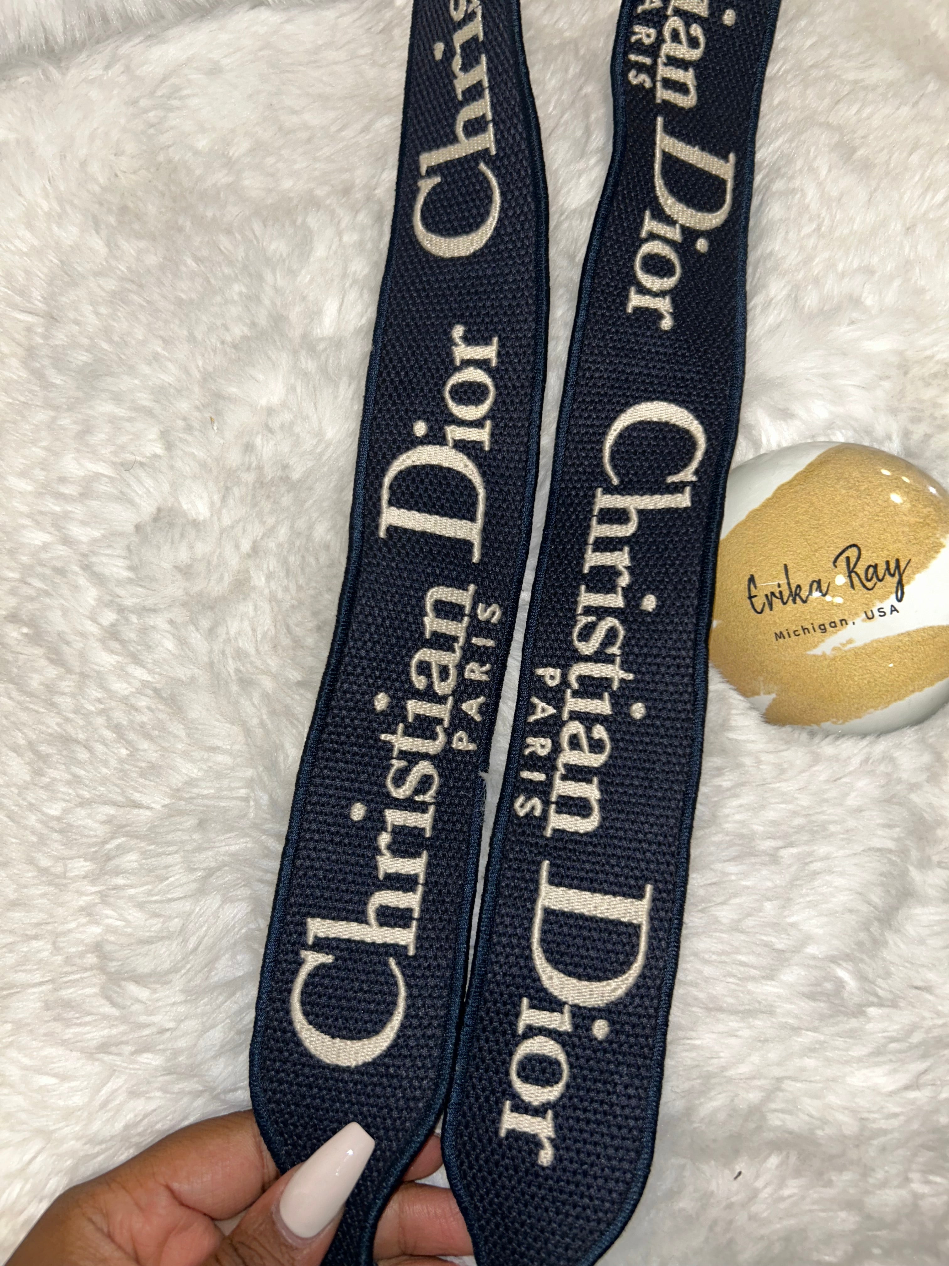 Christian Dior Medium Lady D-Lite Striped Bag