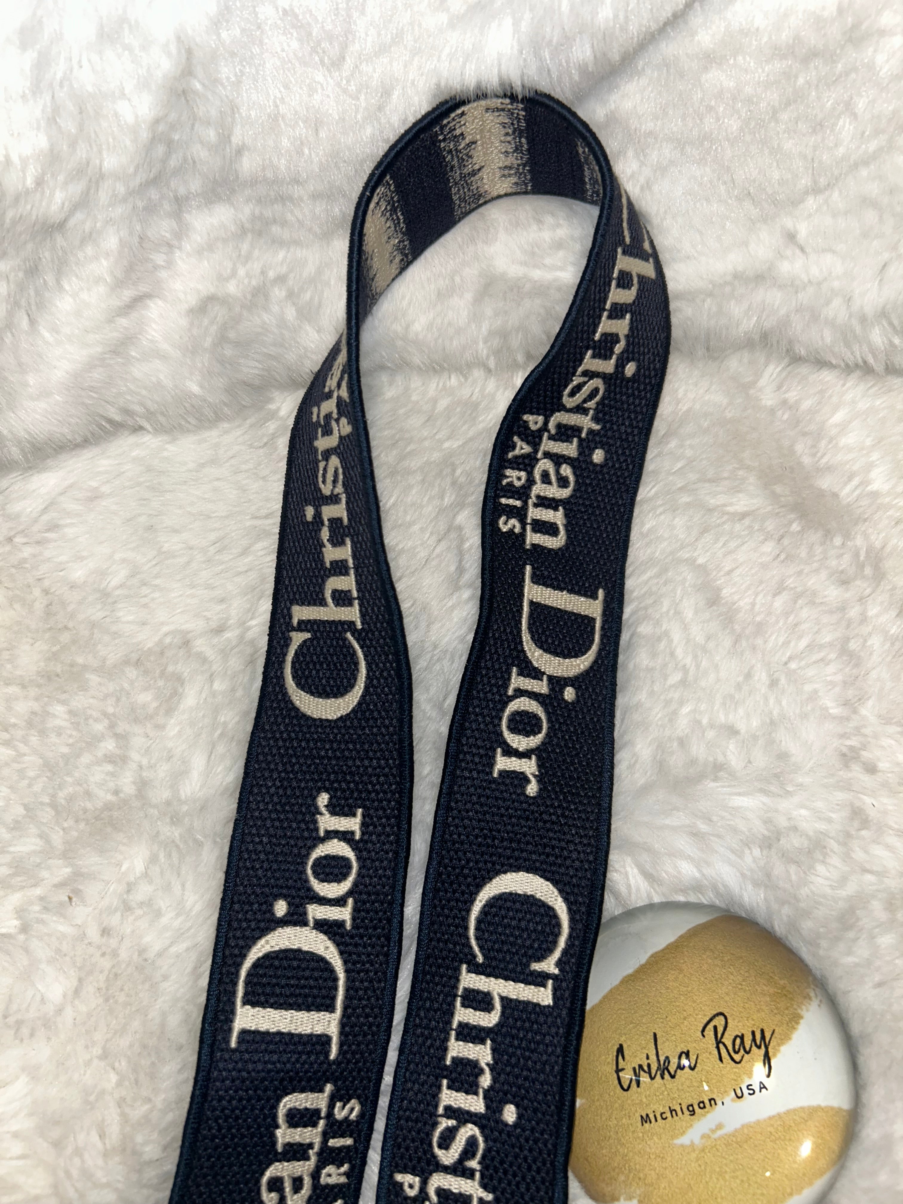 Christian Dior Medium Lady D-Lite Striped Bag