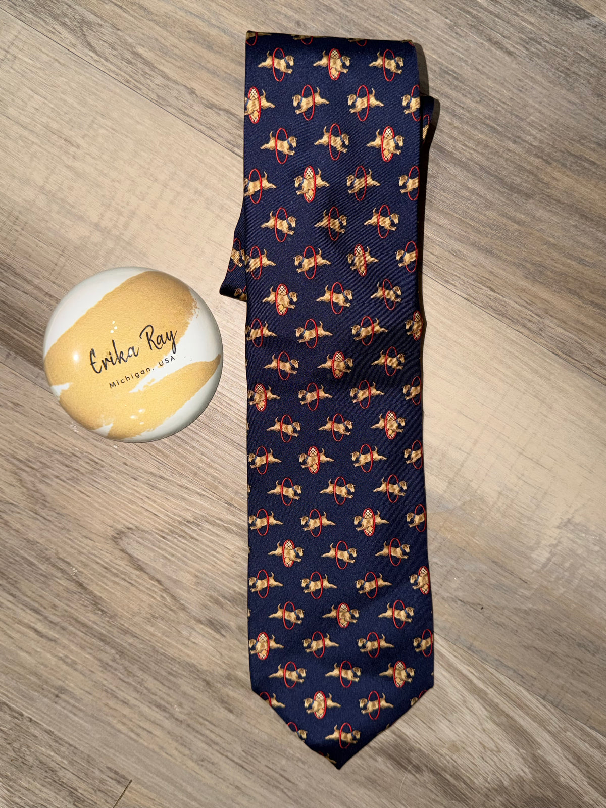 Burberry Vintage Silk Dog Tie