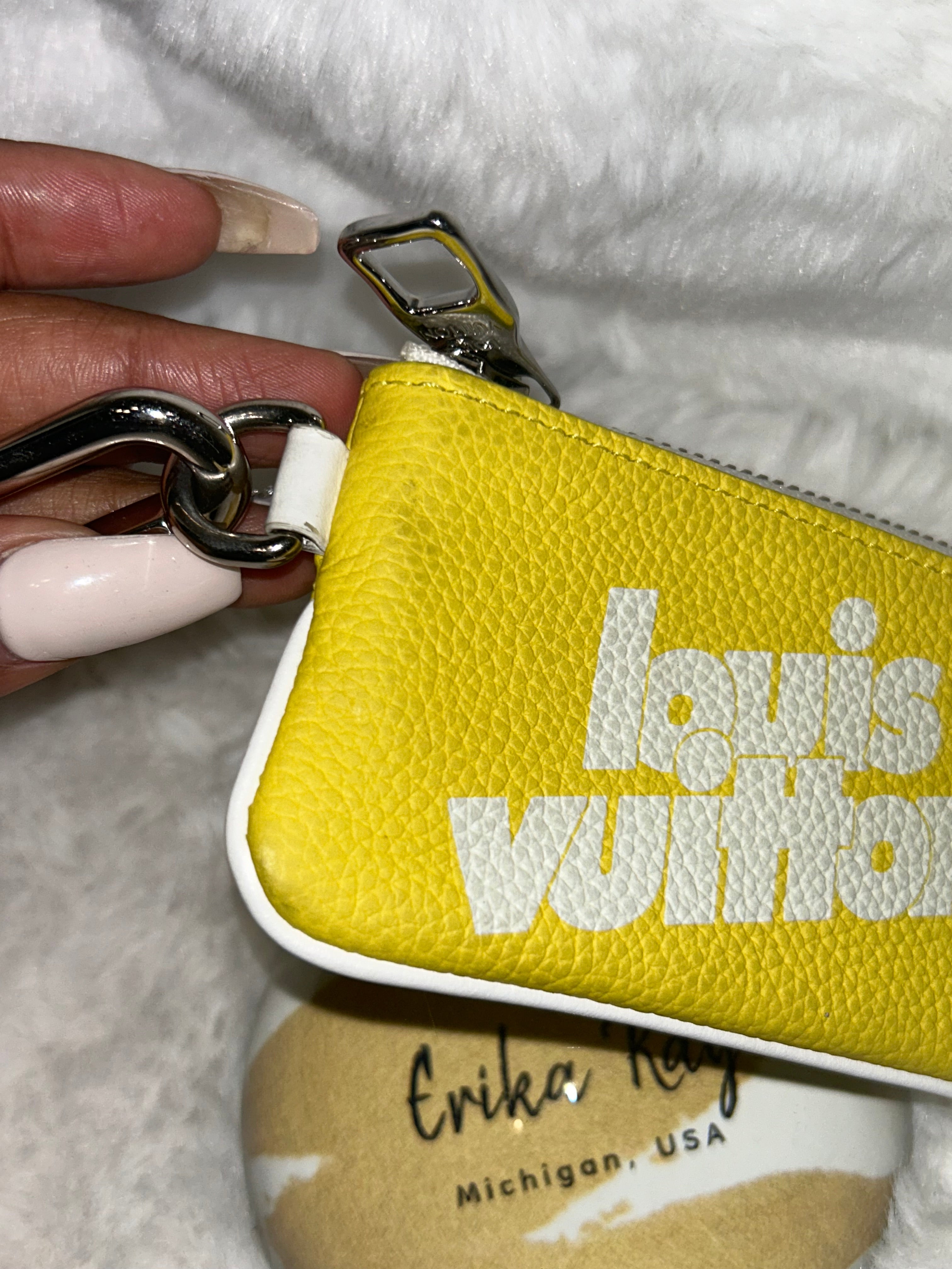 LV Limited Edition Yellow Pochette Cles