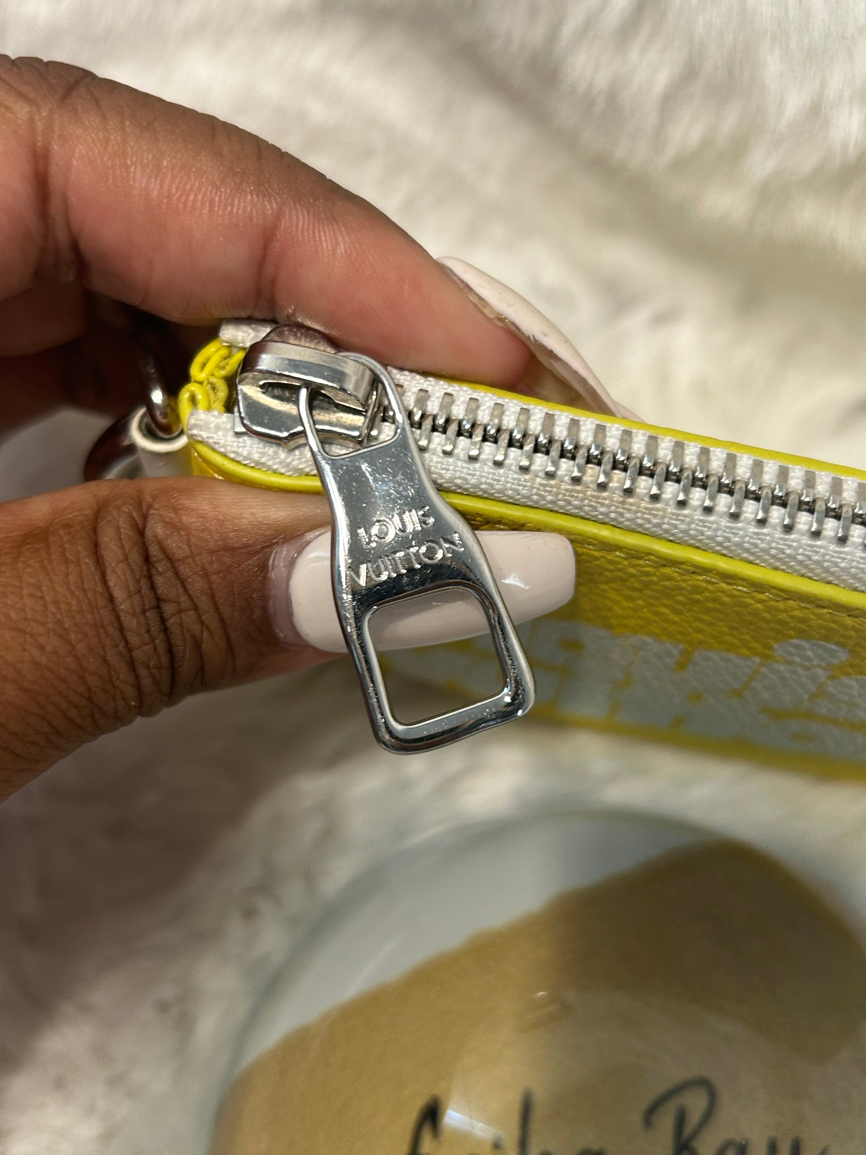 LV Limited Edition Yellow Pochette Cles