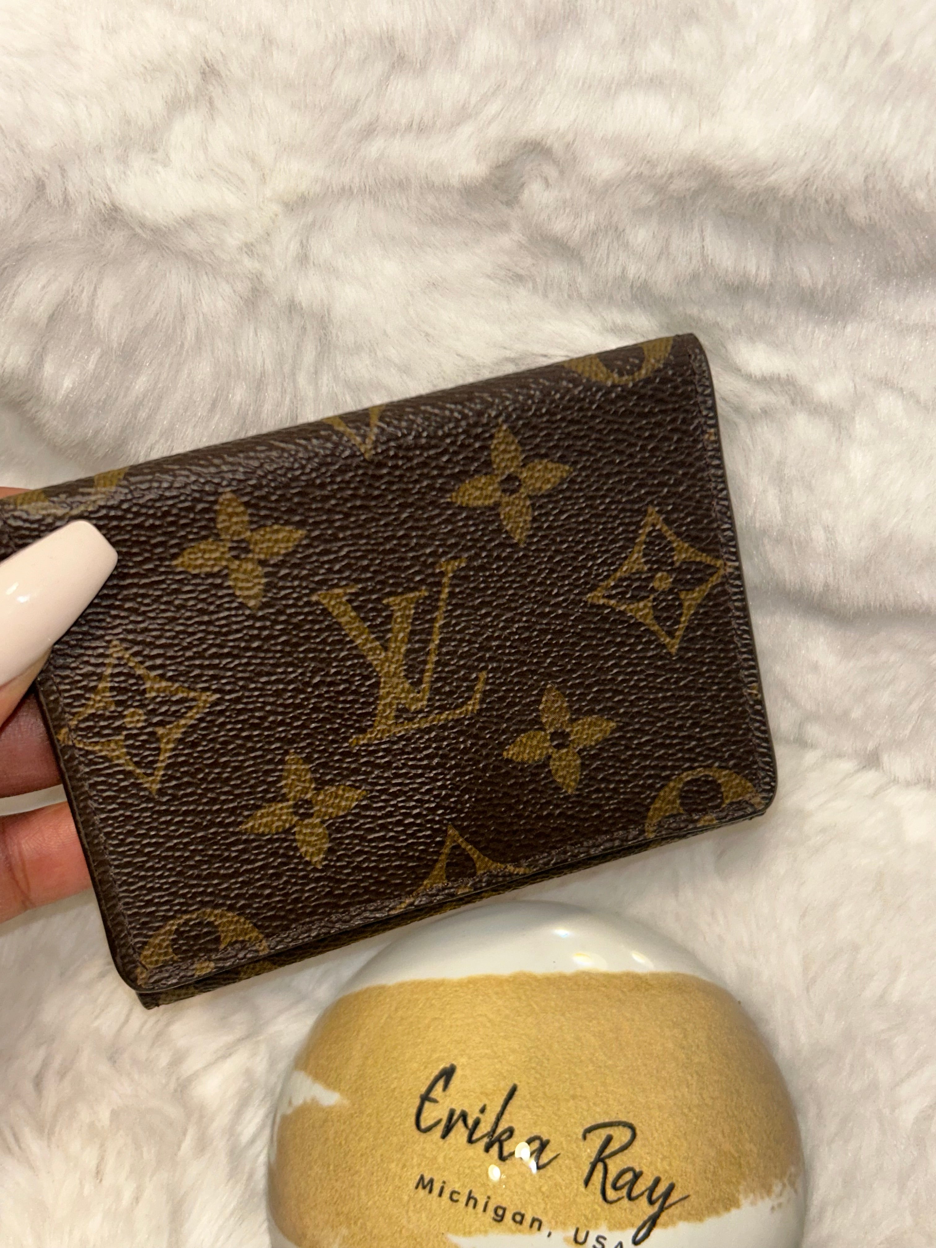LV Monogram Business Card Case