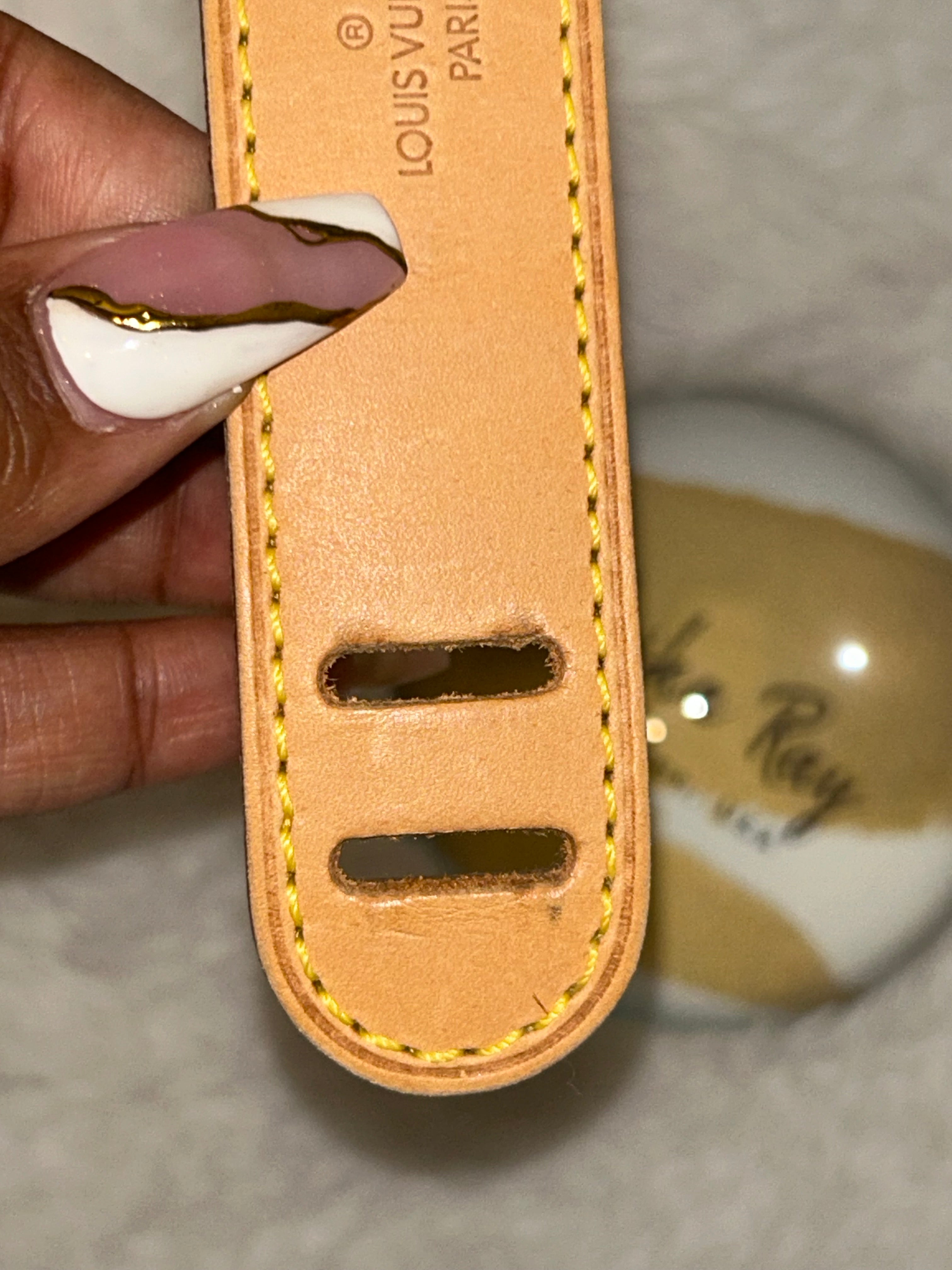 LV Vachetta Shoulder Pad (for strap)