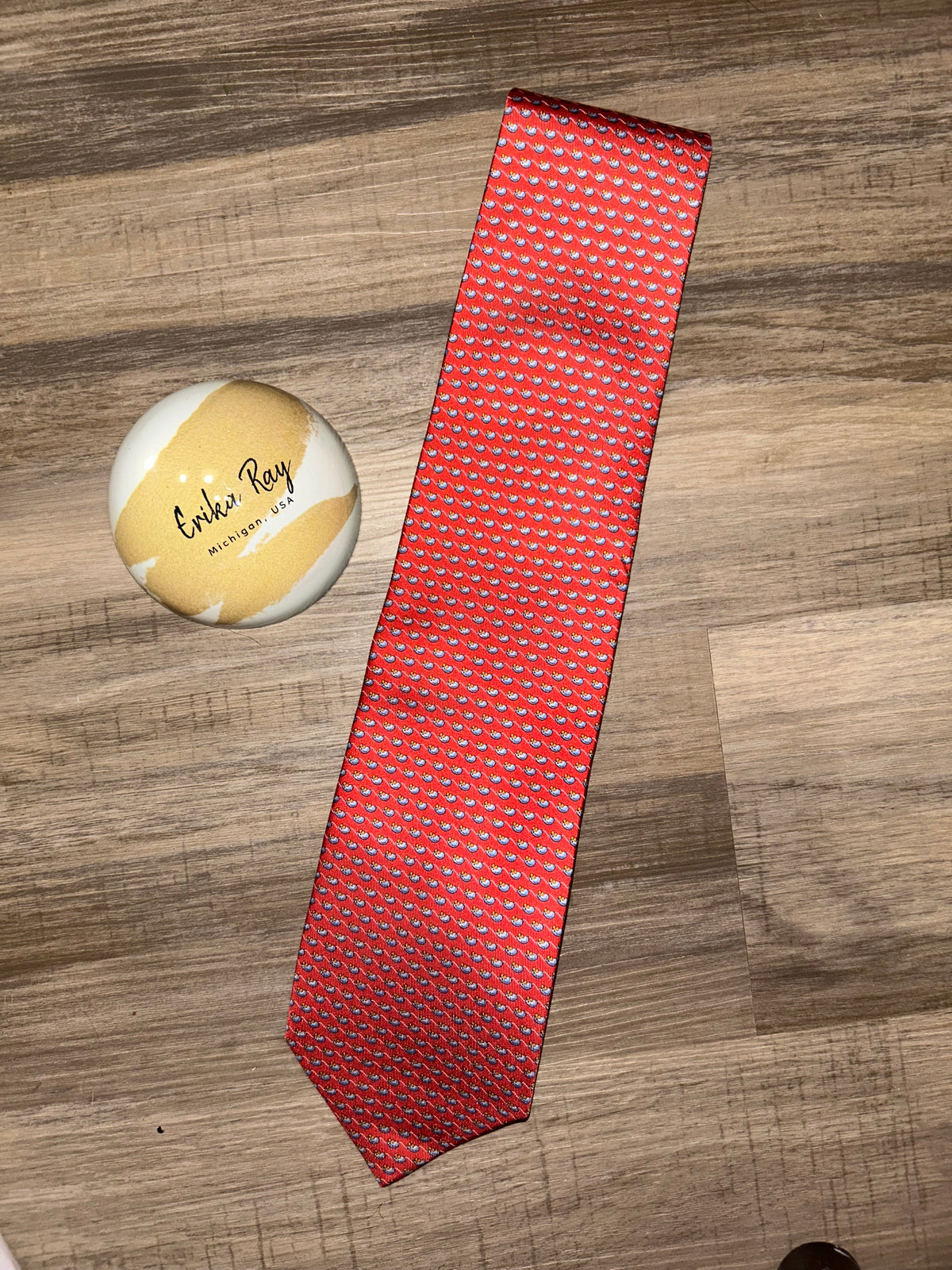 Salvatore Ferragamo Red Silk Tie