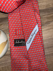 Salvatore Ferragamo Red Silk Tie