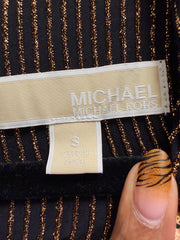 Michael Kors Black & Gold Striped Dress
