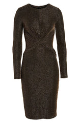 Michael Kors Black & Gold Striped Dress