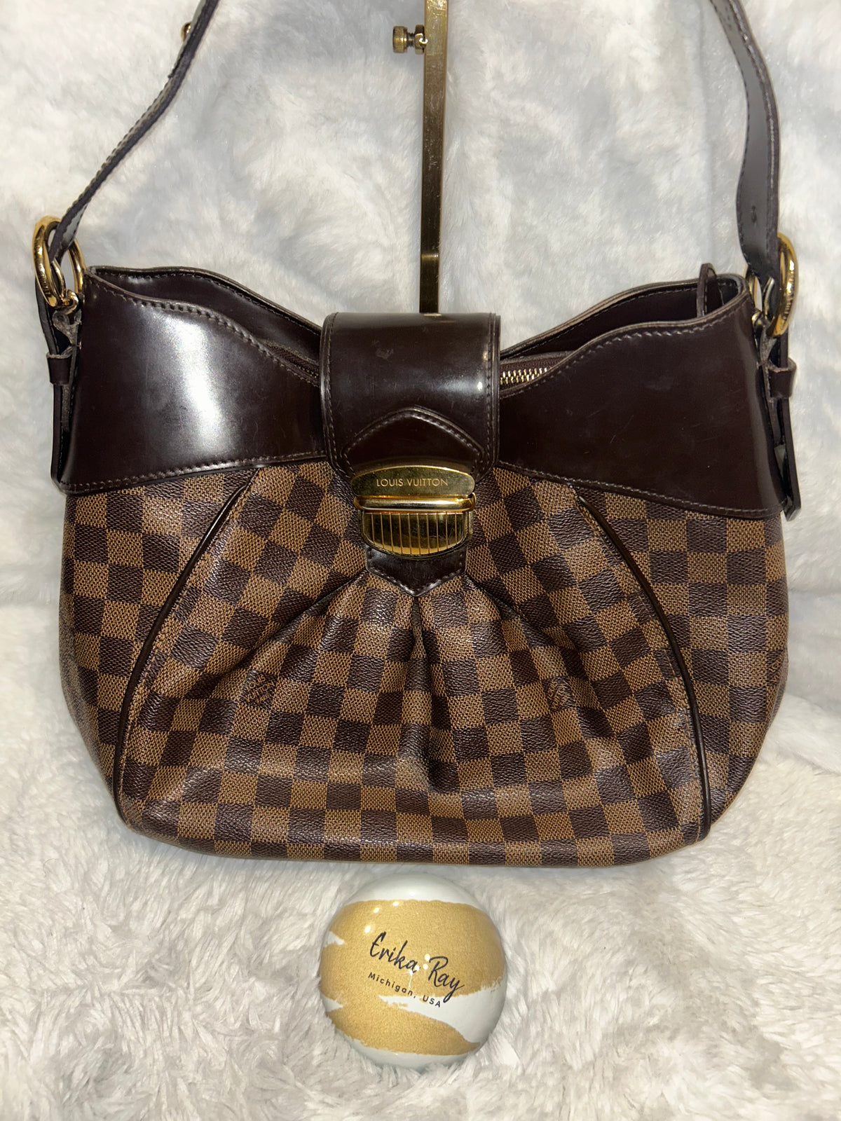LV Damier Ebene Sistina MM
