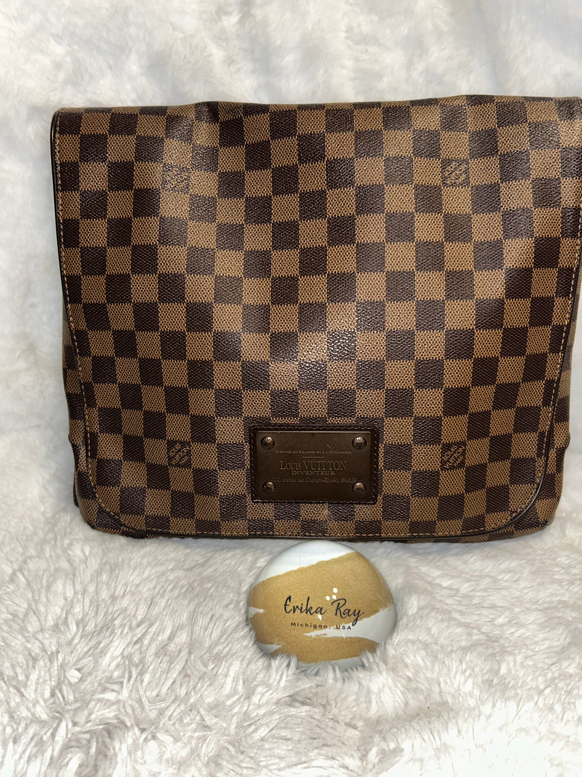 LV Damier Ebene Brooklyn MM