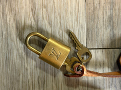 LV Vachetta Key Bell & Lock/Key Set