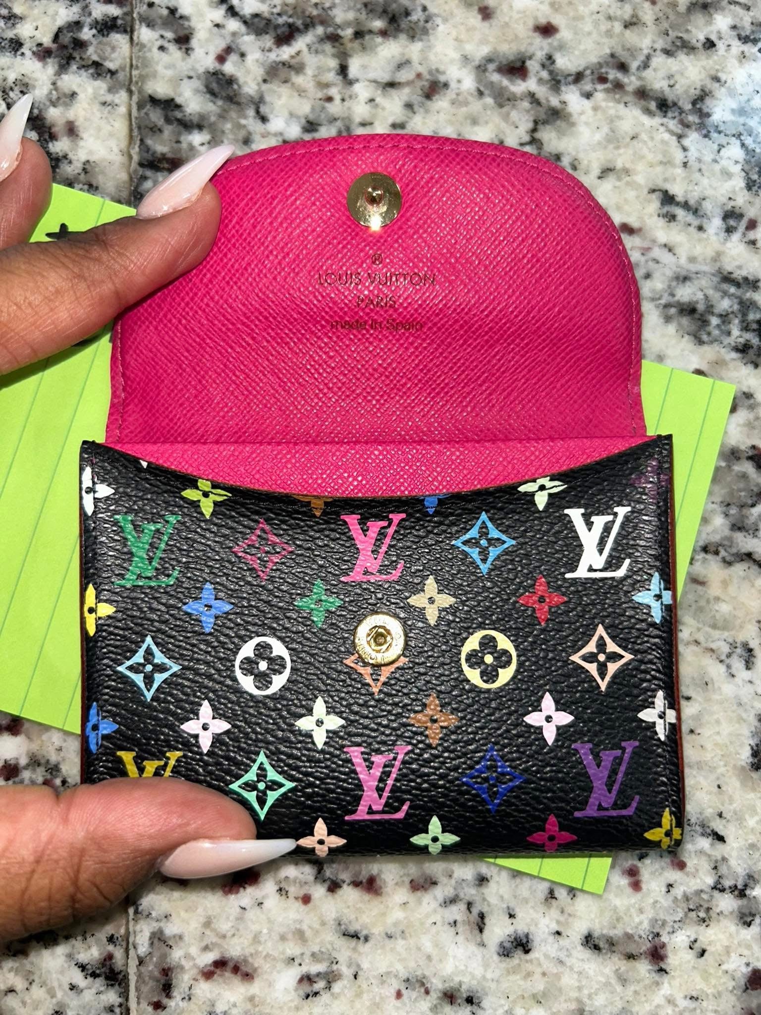 LV Multicolor Card Case