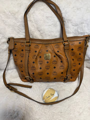 MCM Cognac Shoulder Bag Tote