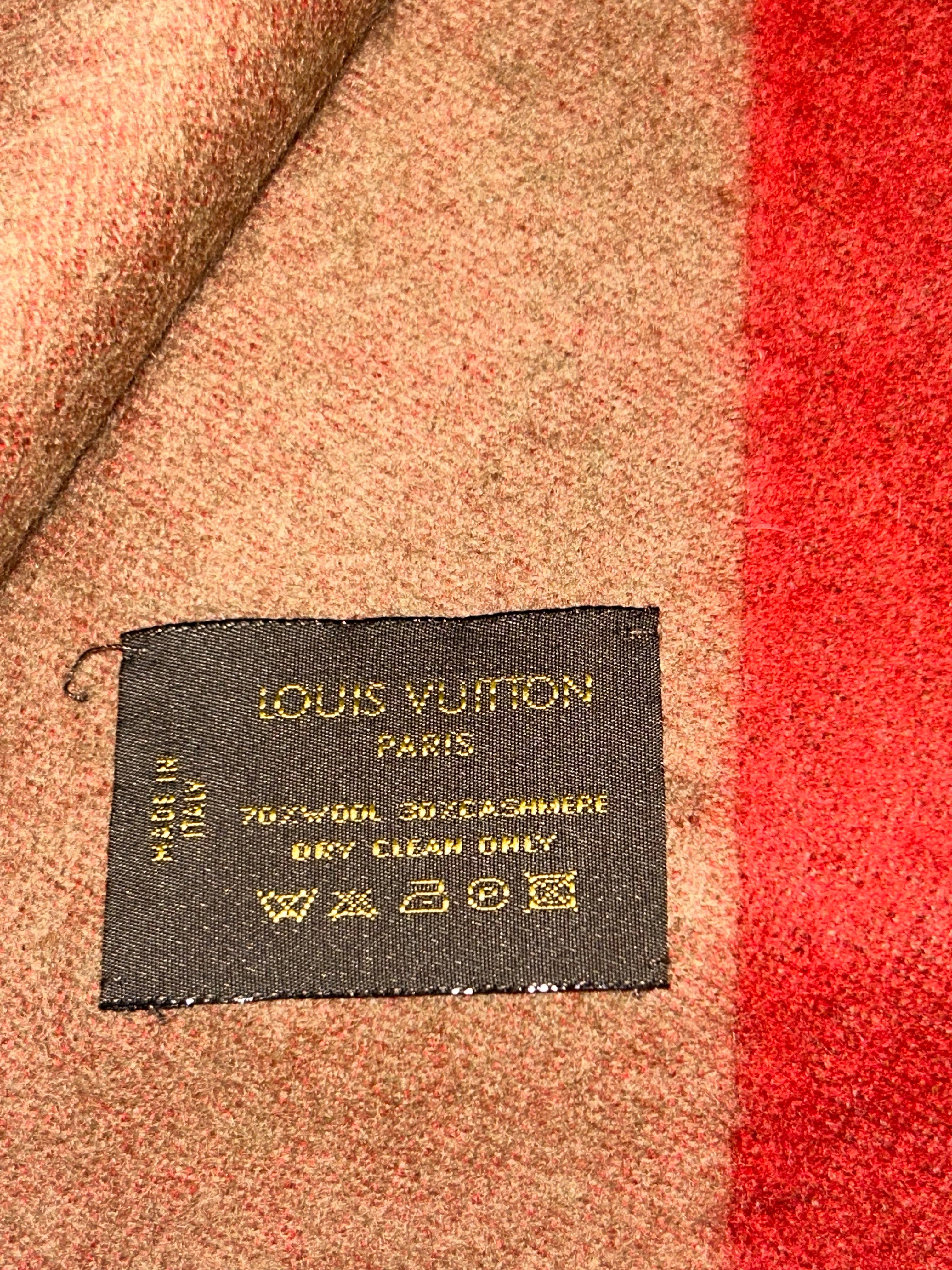 LV Striped Tricolor Scarf