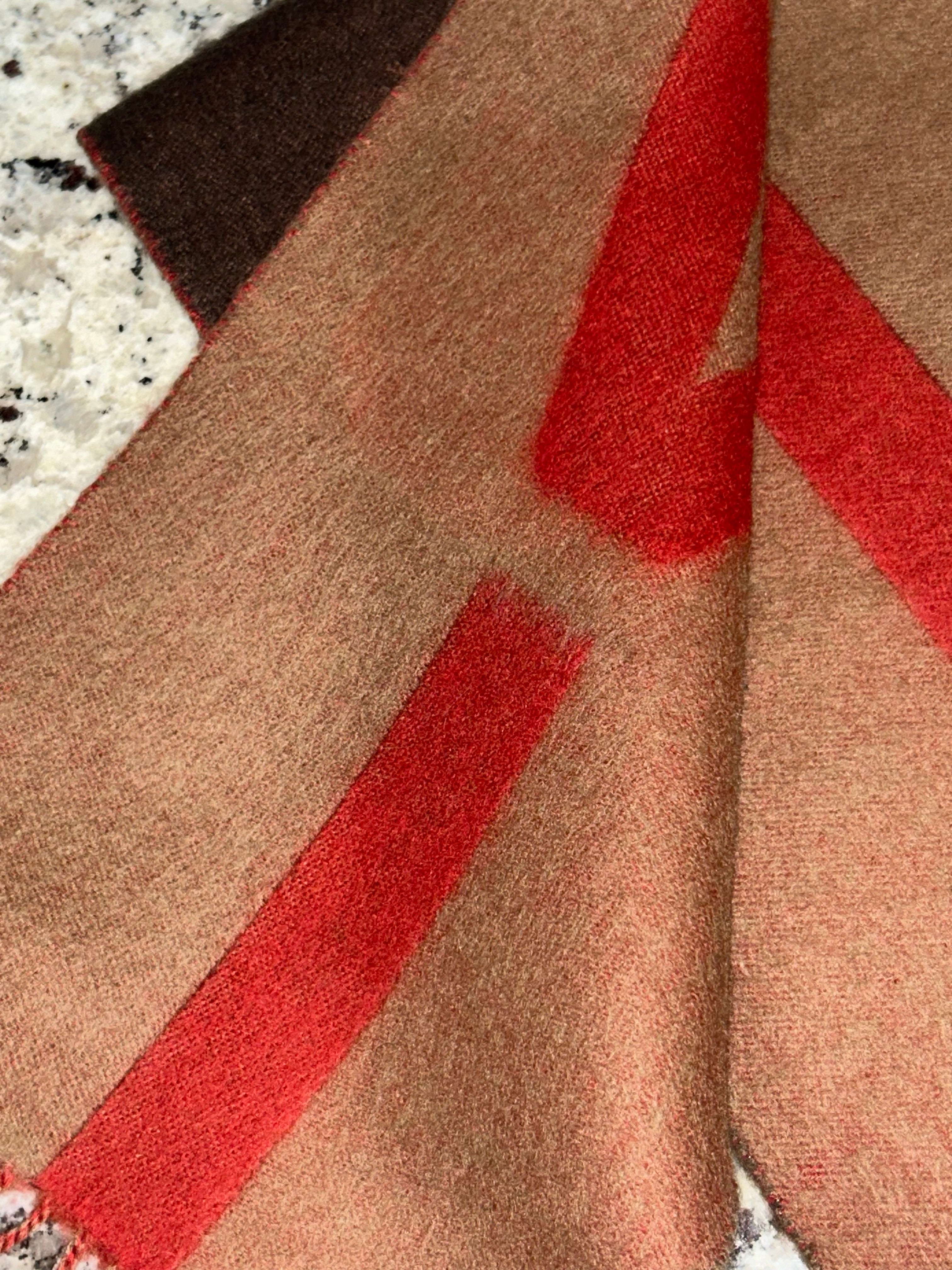 LV Striped Tricolor Scarf