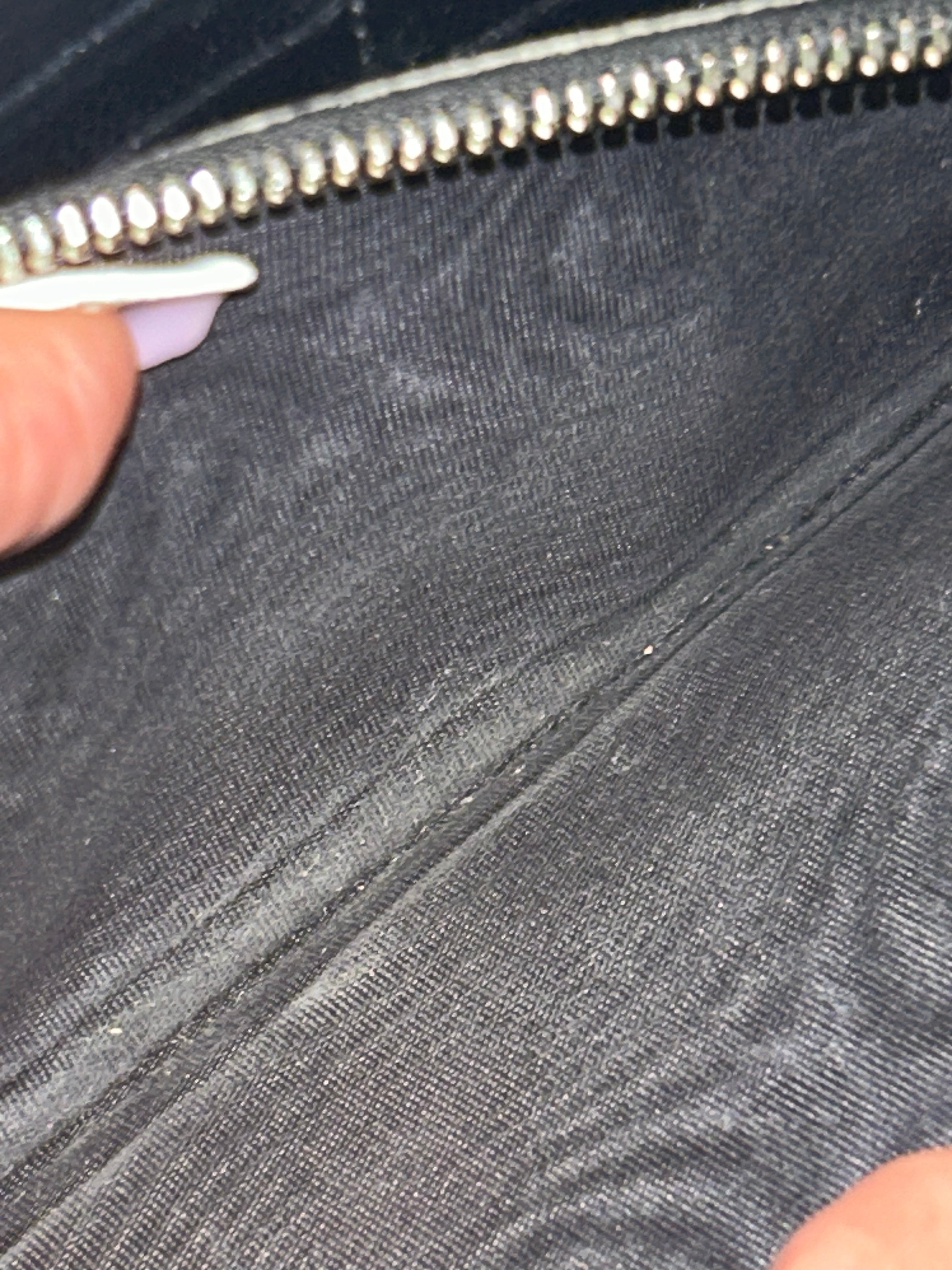 YSL Black Zippy Wallet