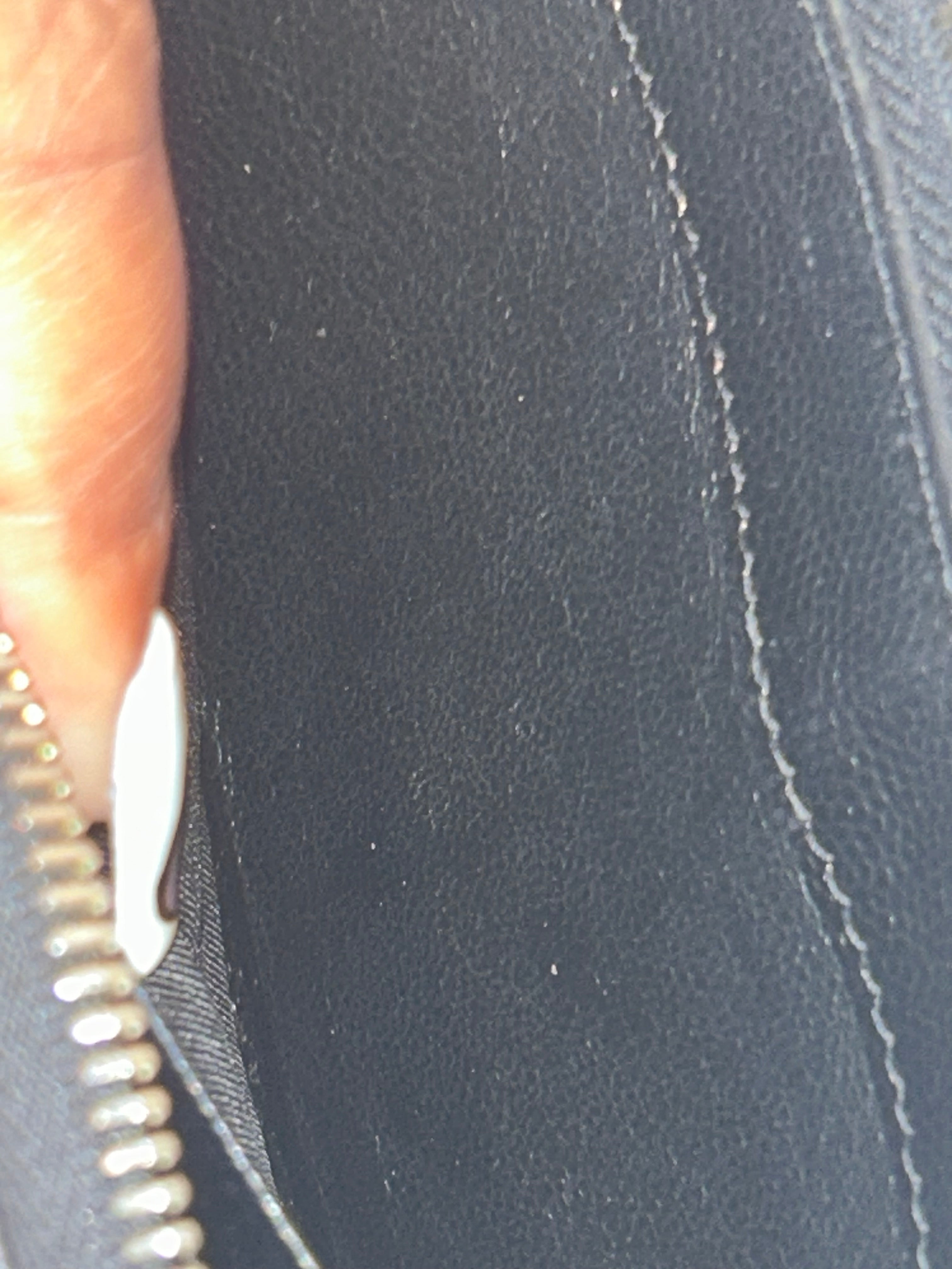 YSL Black Zippy Wallet