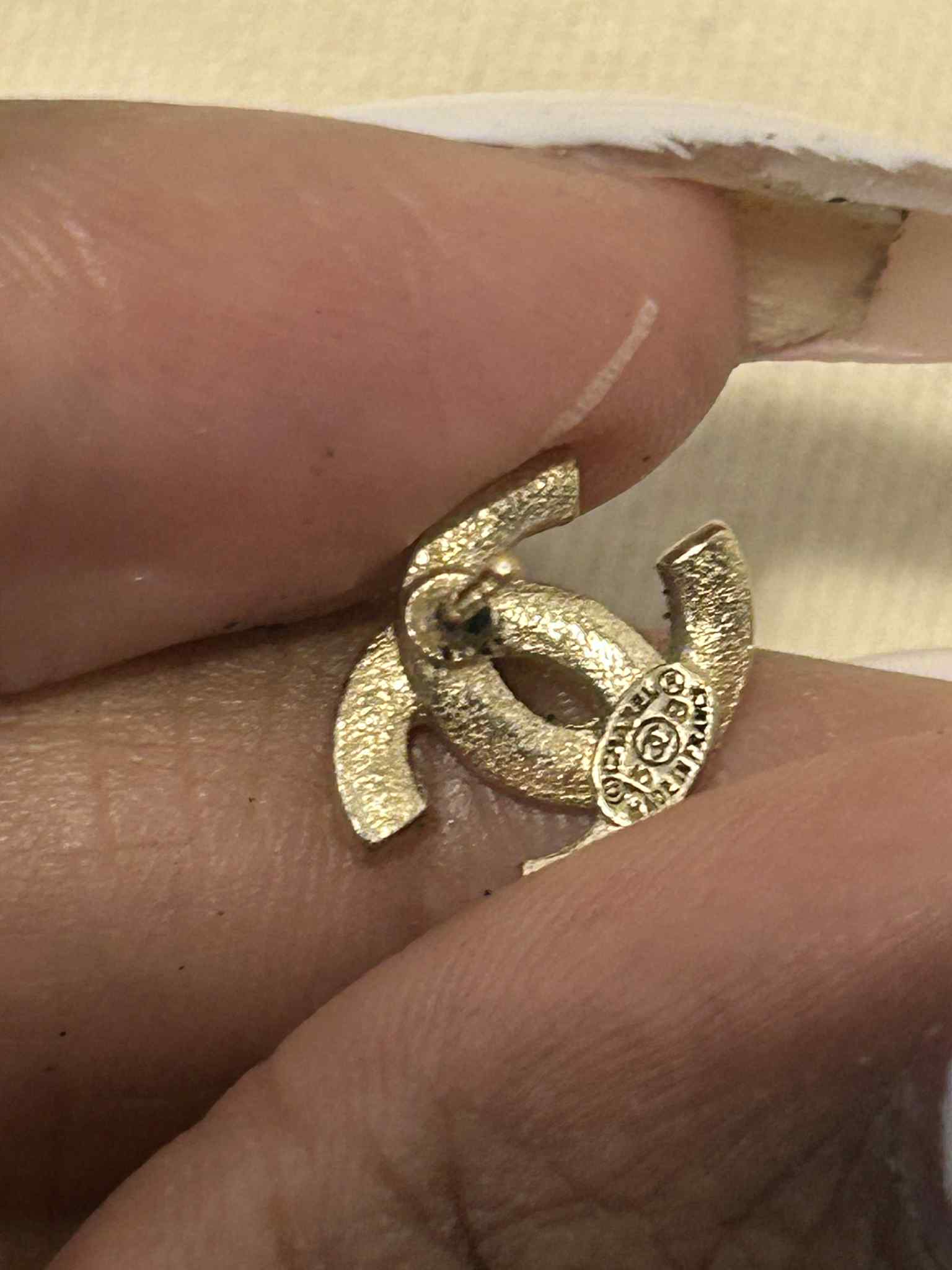 Chanel CC Stud Earrings