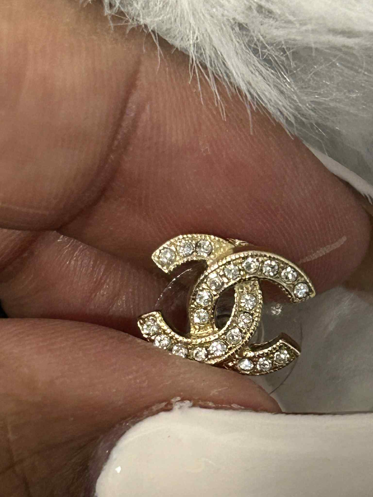 Chanel CC Stud Earrings